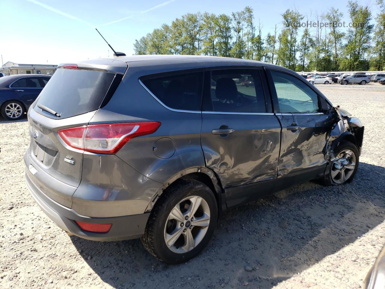 2014 Ford Escape Se Gray vin: 1FMCU9GXXEUD18115