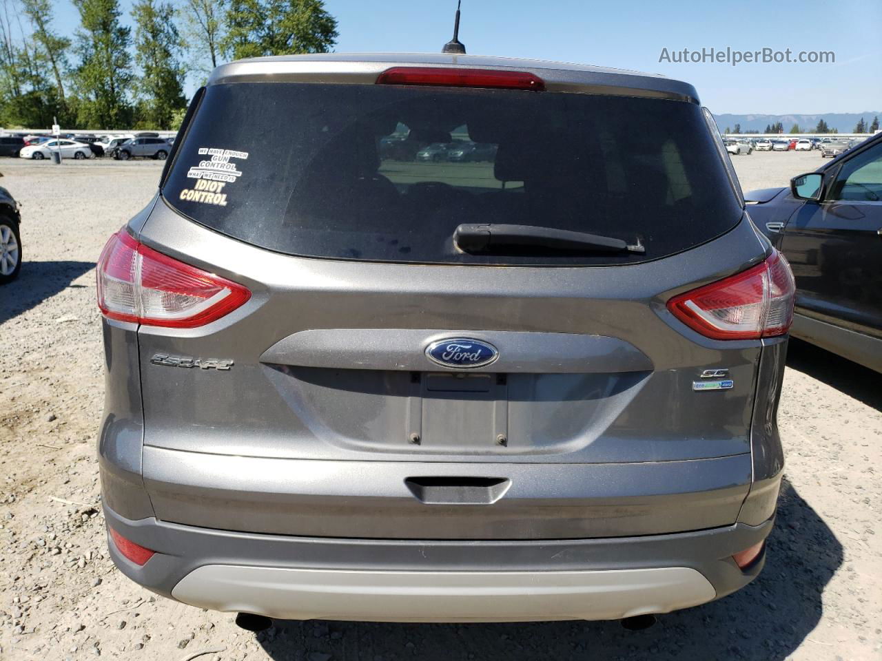 2014 Ford Escape Se Gray vin: 1FMCU9GXXEUD18115