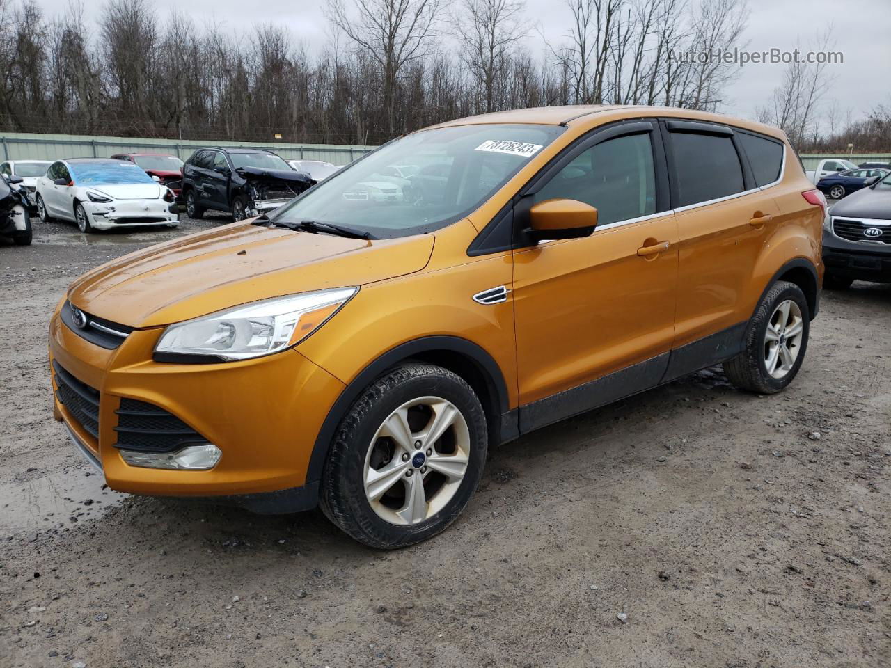 2016 Ford Escape Se Orange vin: 1FMCU9GXXGUA25429