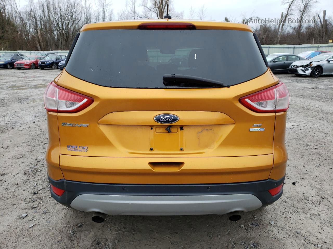 2016 Ford Escape Se Orange vin: 1FMCU9GXXGUA25429