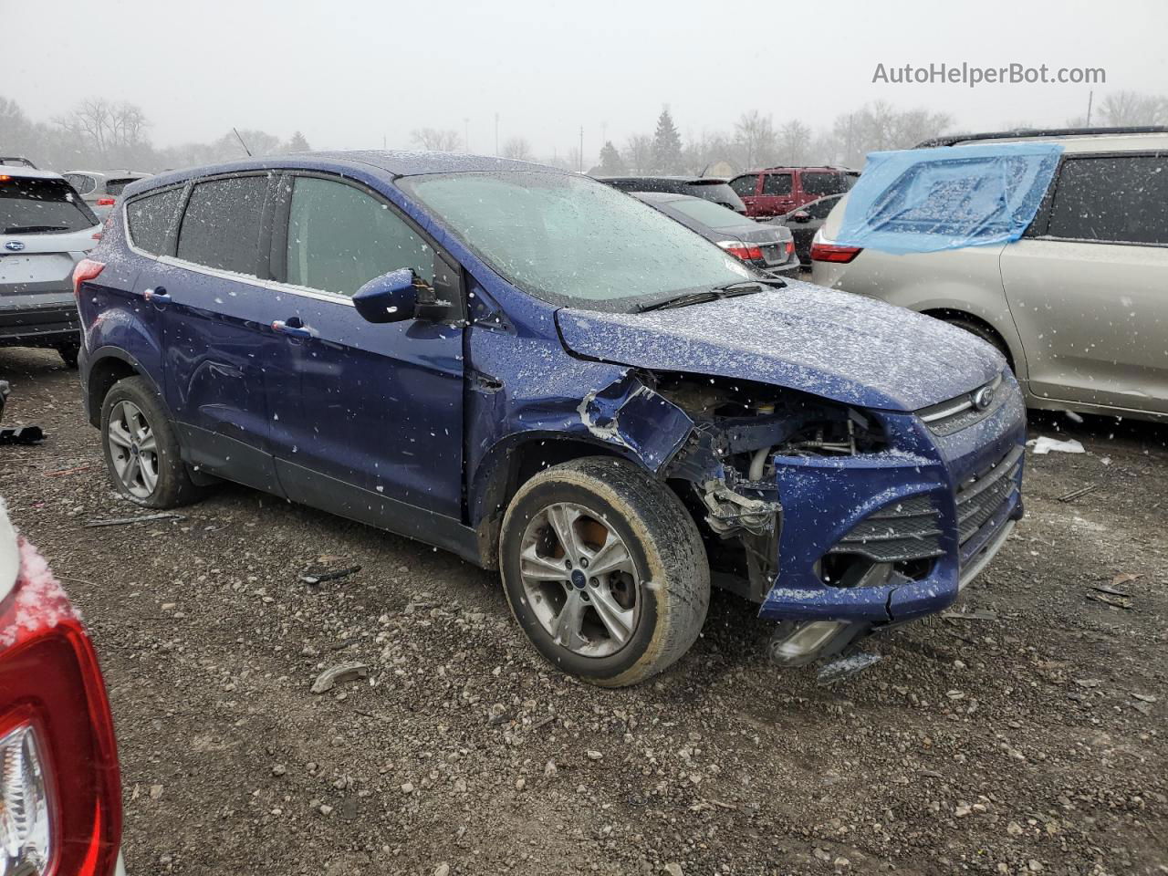 2016 Ford Escape Se Синий vin: 1FMCU9GXXGUB25983