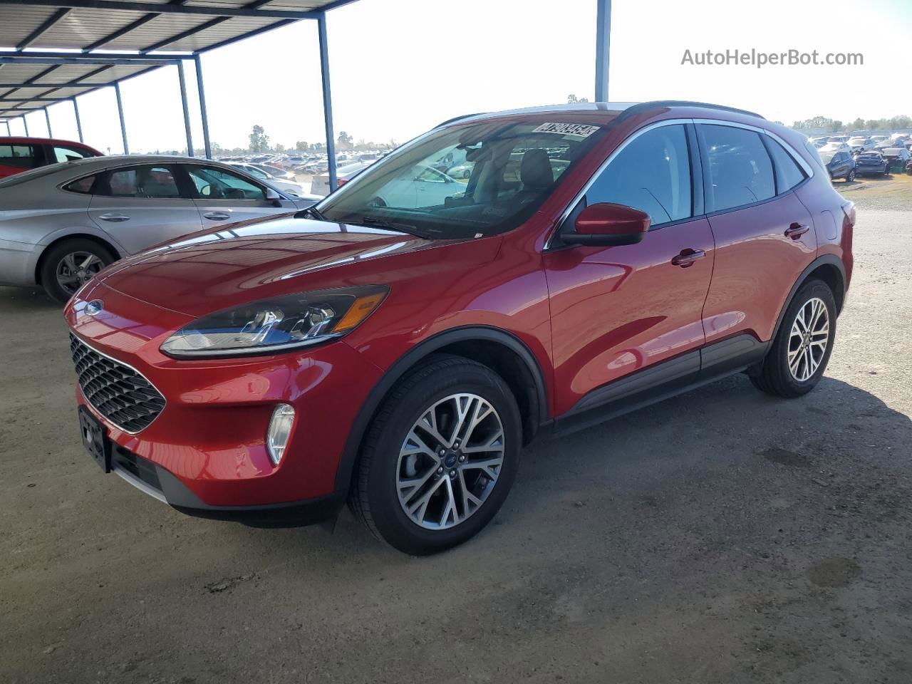 2021 Ford Escape Sel Red vin: 1FMCU9H60MUA64242