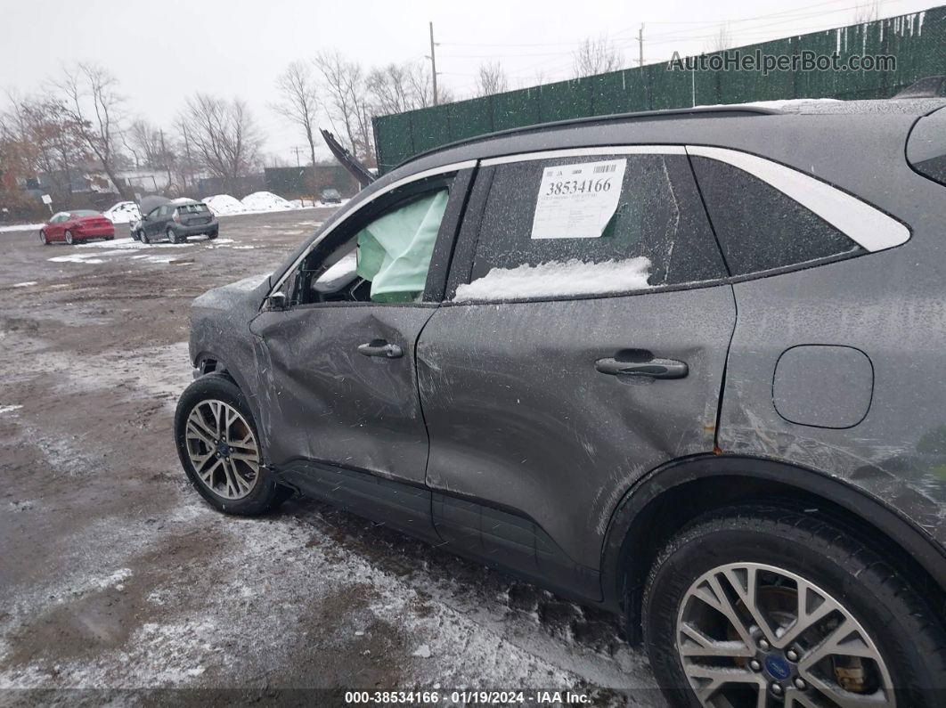 2021 Ford Escape Sel Gray vin: 1FMCU9H61MUA31380