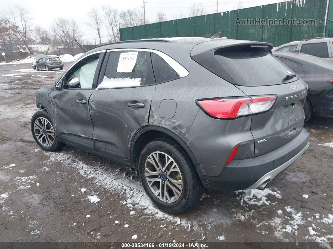 2021 Ford Escape Sel Gray vin: 1FMCU9H61MUA31380