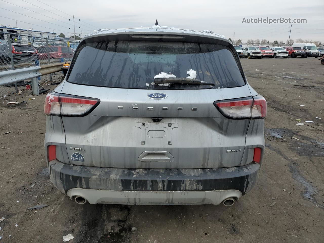 2021 Ford Escape Sel Silver vin: 1FMCU9H63MUA51419