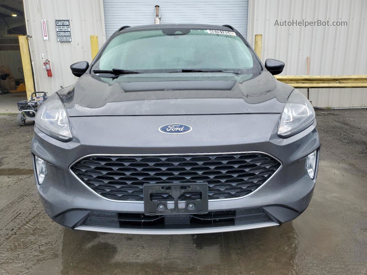 2021 Ford Escape Sel Gray vin: 1FMCU9H65MUA52071