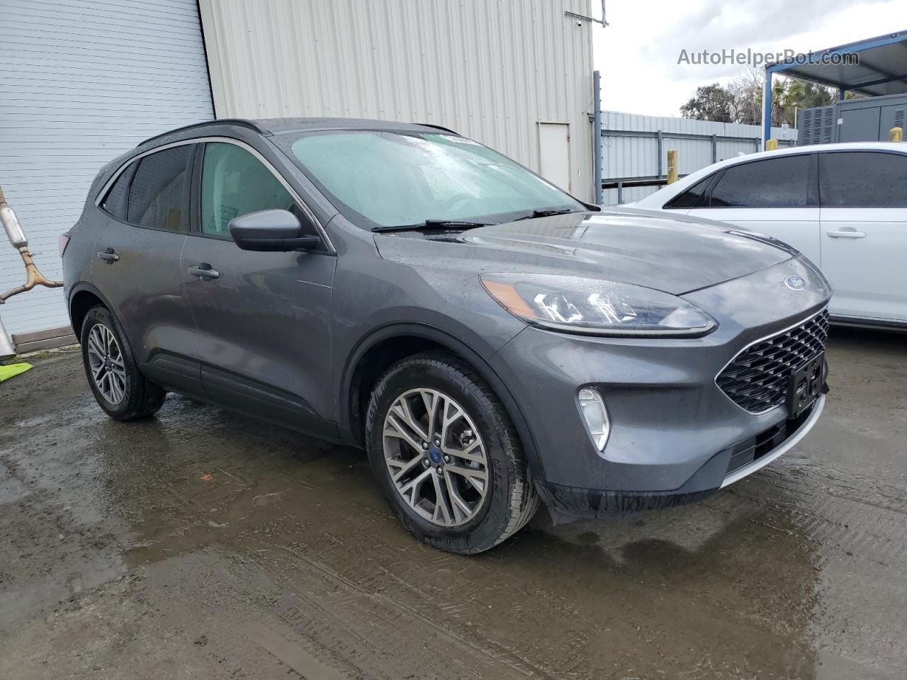 2021 Ford Escape Sel Gray vin: 1FMCU9H65MUA52071