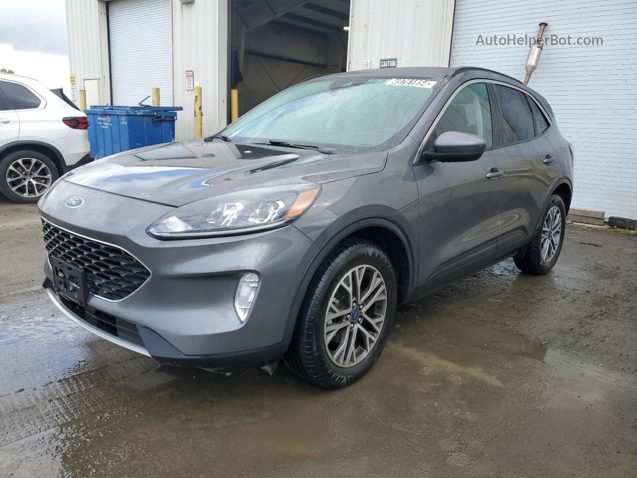 2021 Ford Escape Sel Gray vin: 1FMCU9H65MUA52071