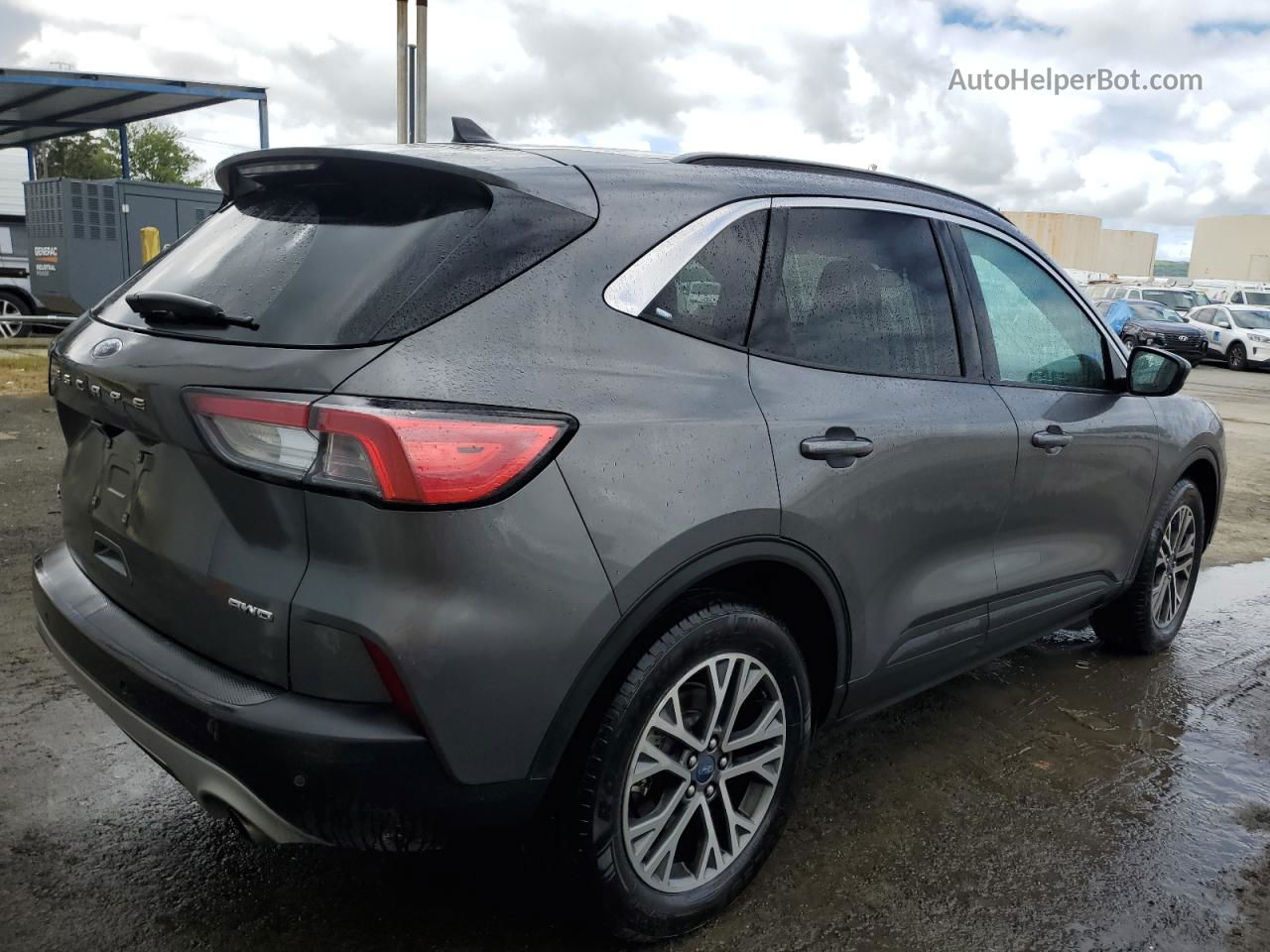 2021 Ford Escape Sel Gray vin: 1FMCU9H65MUA52071