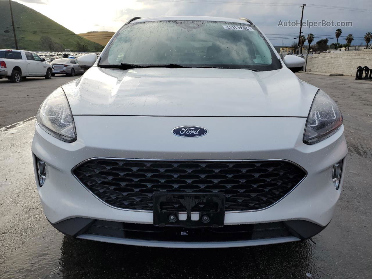 2021 Ford Escape Sel White vin: 1FMCU9H68MUA51285