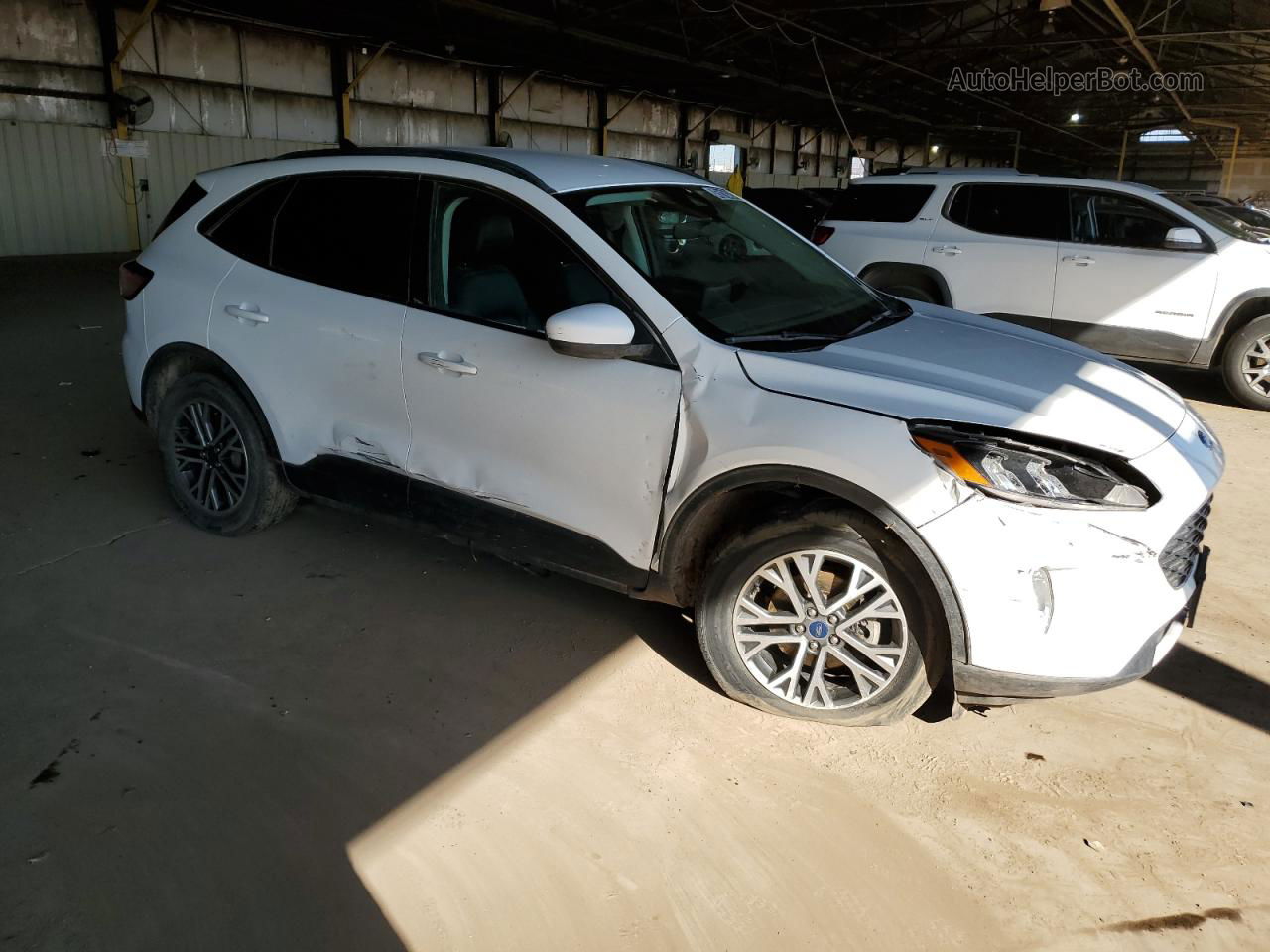 2021 Ford Escape Sel White vin: 1FMCU9H68MUA64781