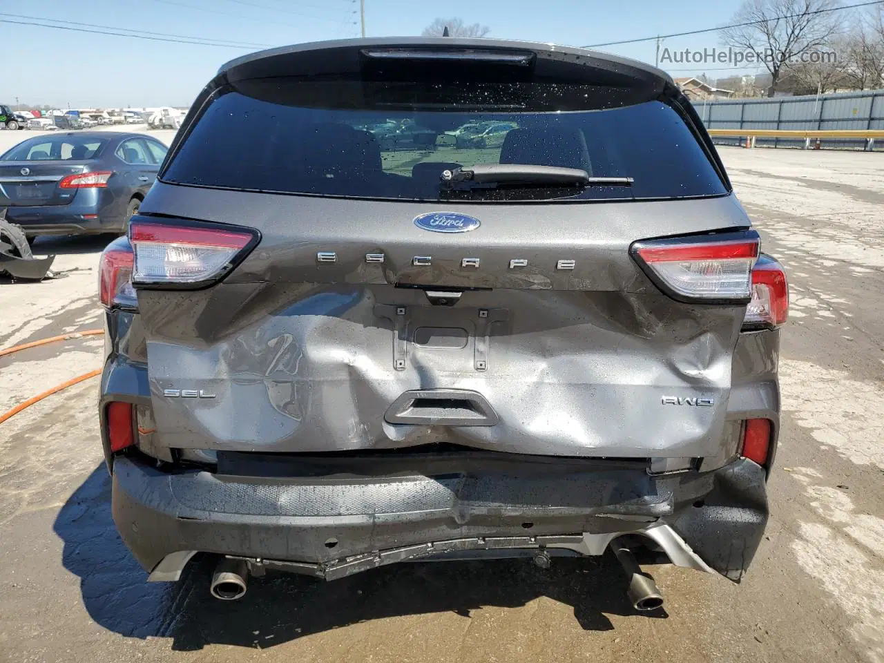 2021 Ford Escape Sel Gray vin: 1FMCU9H69MUA65177