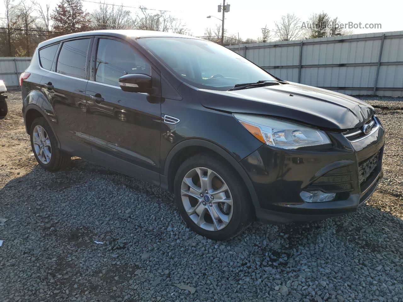 2013 Ford Escape Sel Черный vin: 1FMCU9H90DUA79723