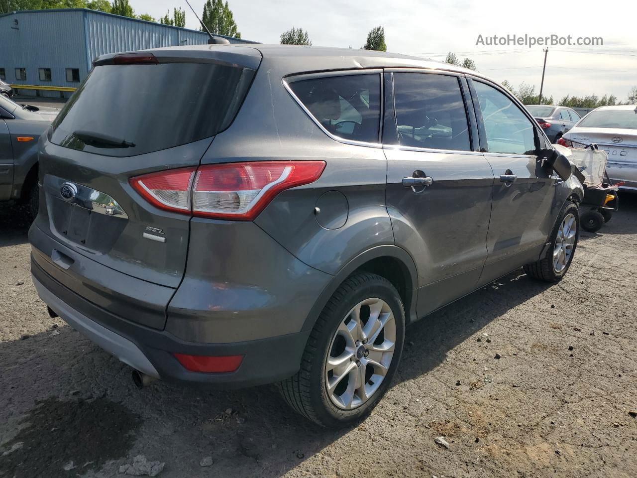 2013 Ford Escape Sel Gray vin: 1FMCU9H90DUA94514