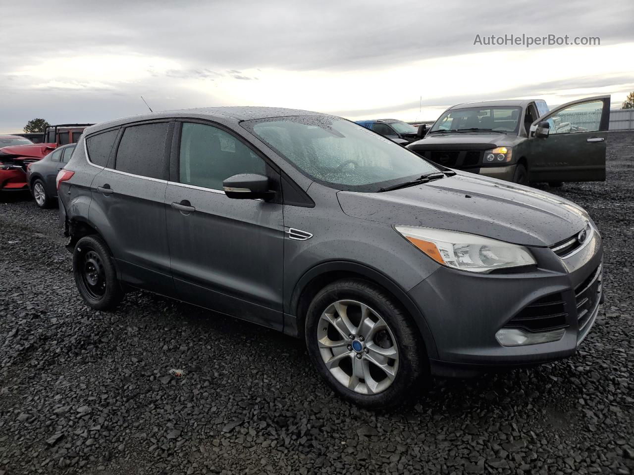 2013 Ford Escape Sel Gray vin: 1FMCU9H90DUC36621