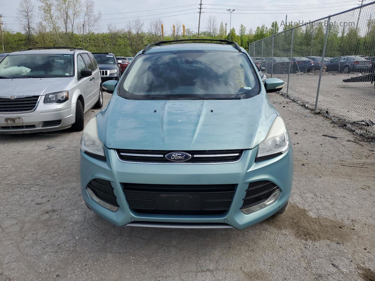 2013 Ford Escape Sel Turquoise vin: 1FMCU9H91DUA03735