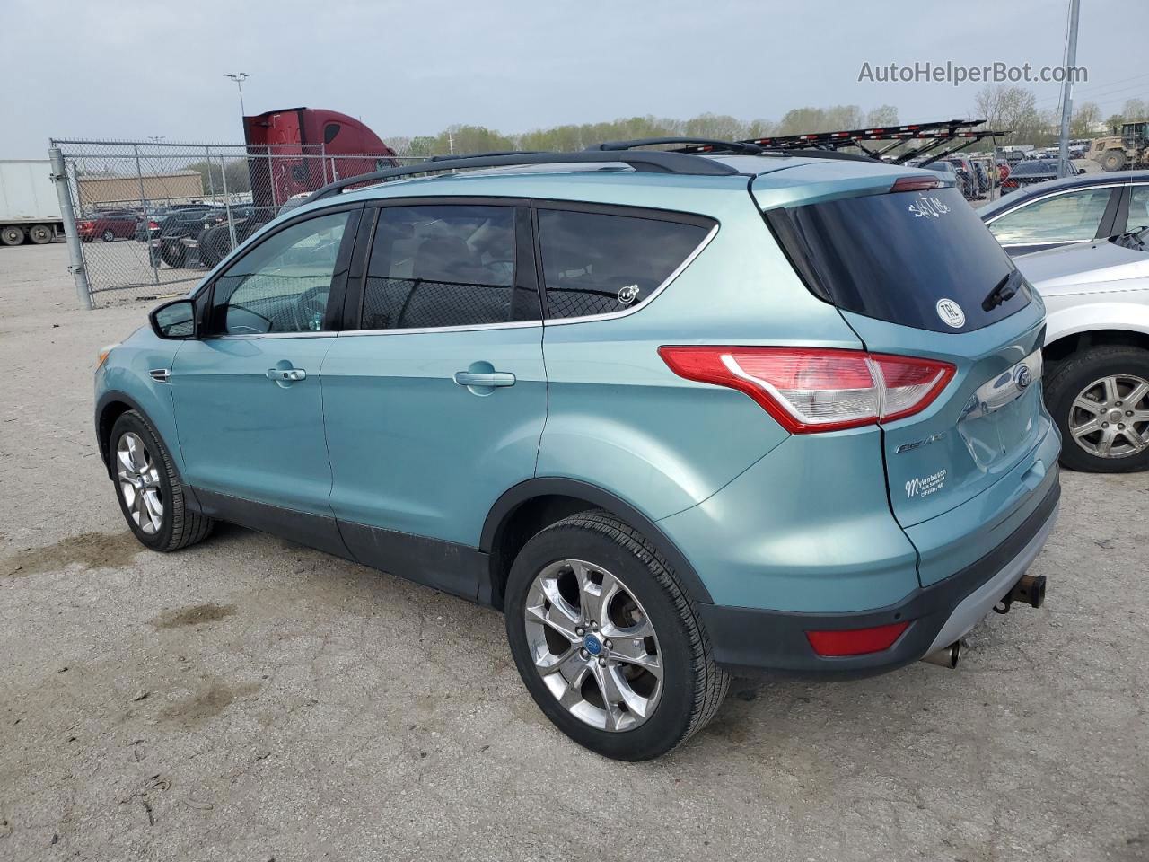 2013 Ford Escape Sel Turquoise vin: 1FMCU9H91DUA03735