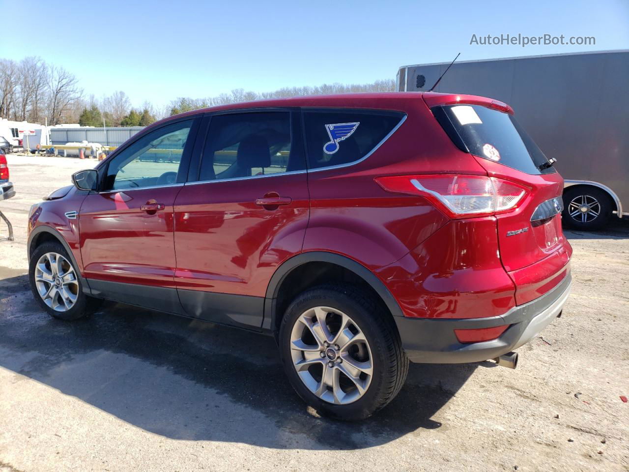 2013 Ford Escape Sel Red vin: 1FMCU9H91DUA61117