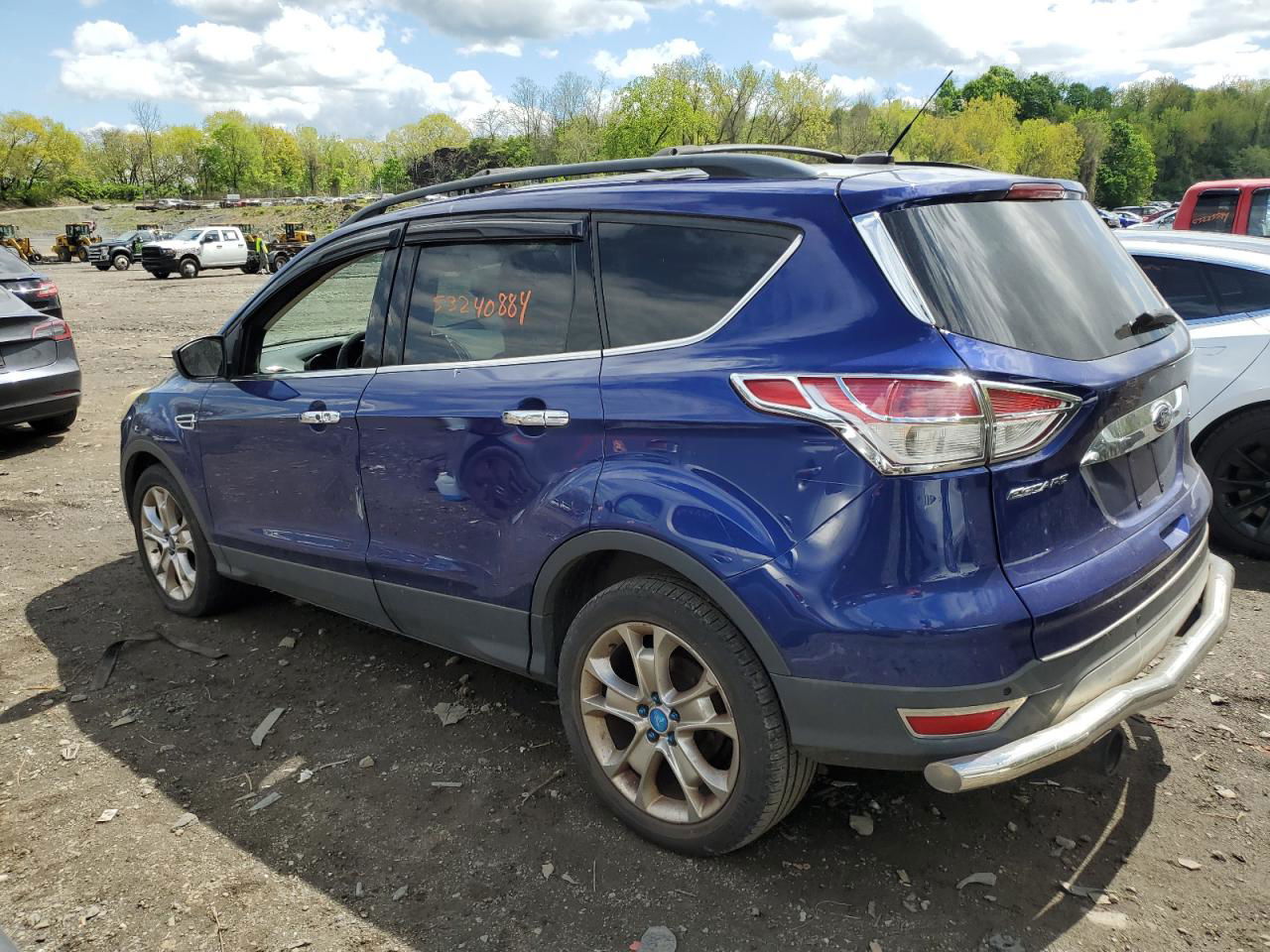 2013 Ford Escape Sel Синий vin: 1FMCU9H91DUB05407