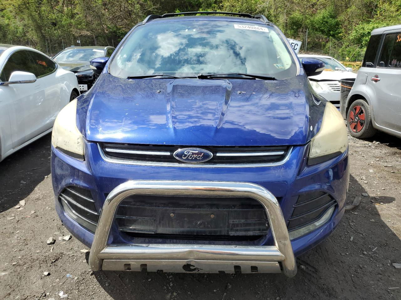 2013 Ford Escape Sel Синий vin: 1FMCU9H91DUB05407