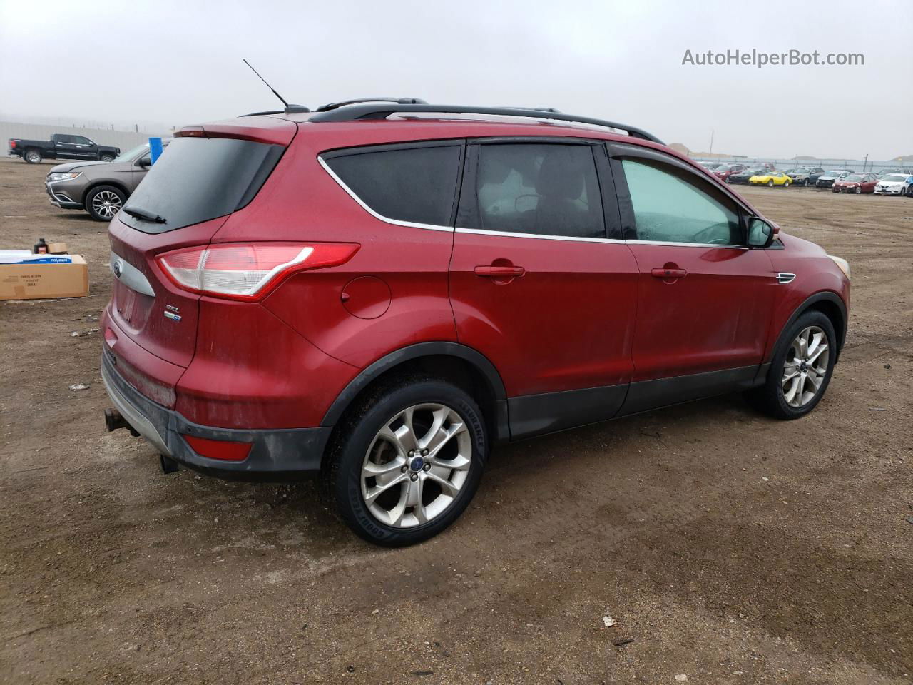 2013 Ford Escape Sel Red vin: 1FMCU9H91DUC86007