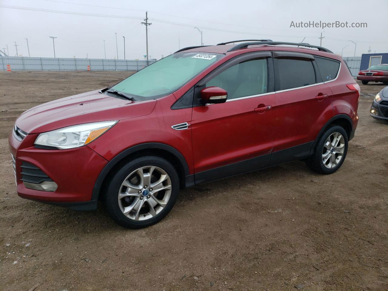 2013 Ford Escape Sel Red vin: 1FMCU9H91DUC86007