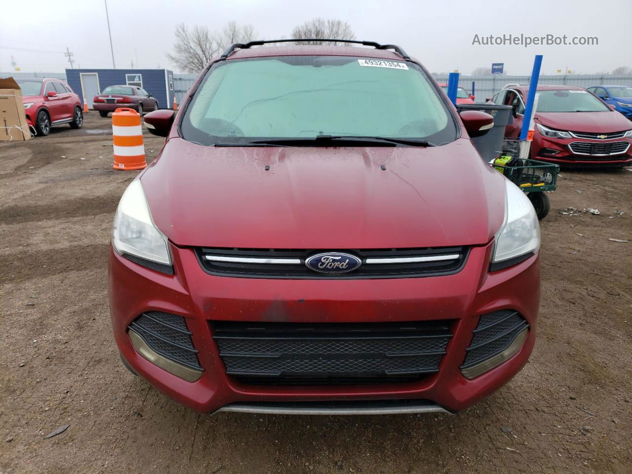 2013 Ford Escape Sel Red vin: 1FMCU9H91DUC86007