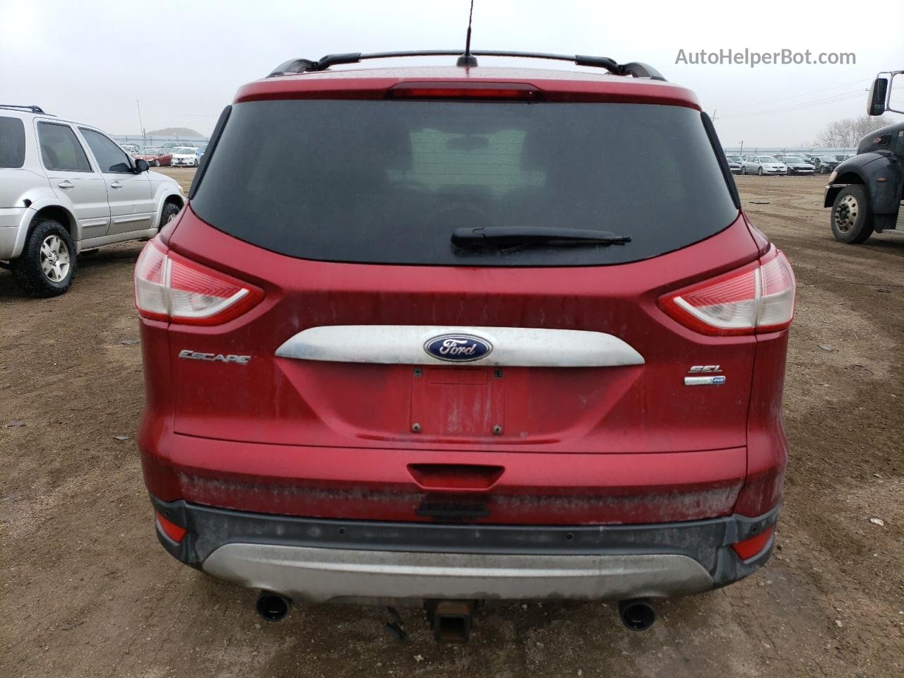 2013 Ford Escape Sel Red vin: 1FMCU9H91DUC86007
