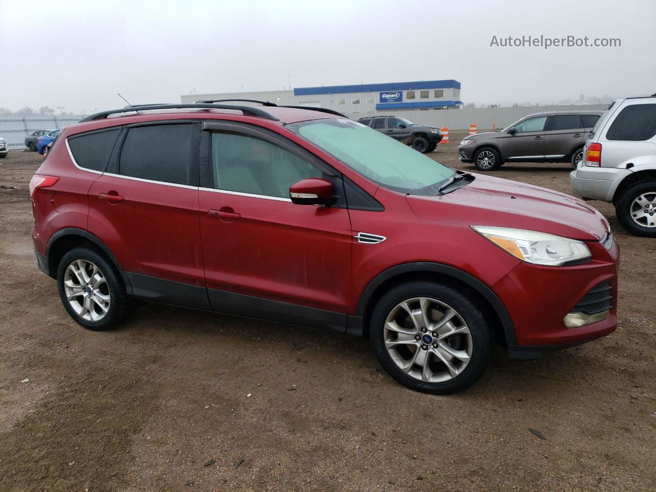 2013 Ford Escape Sel Red vin: 1FMCU9H91DUC86007