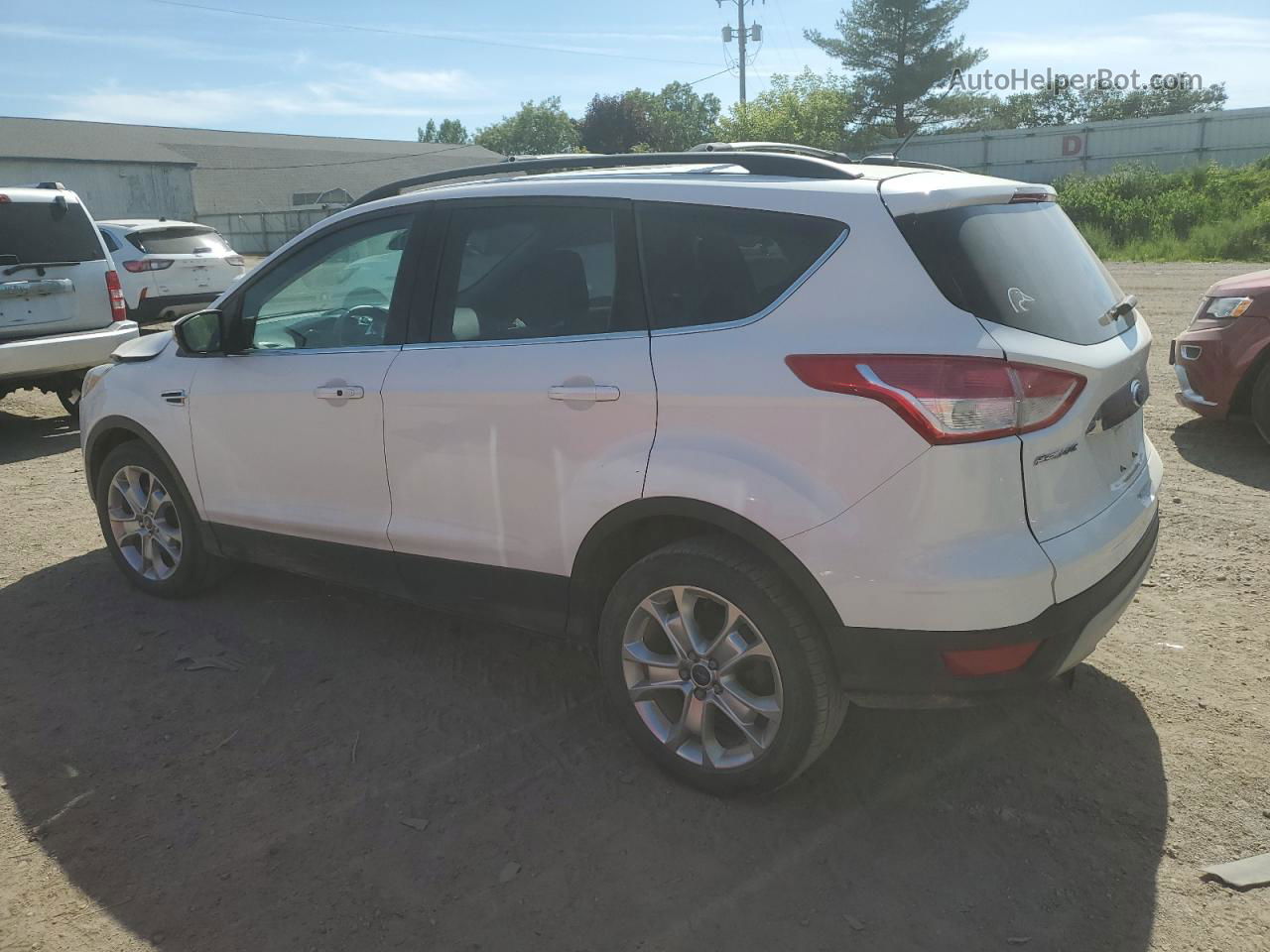 2013 Ford Escape Sel White vin: 1FMCU9H92DUB26847