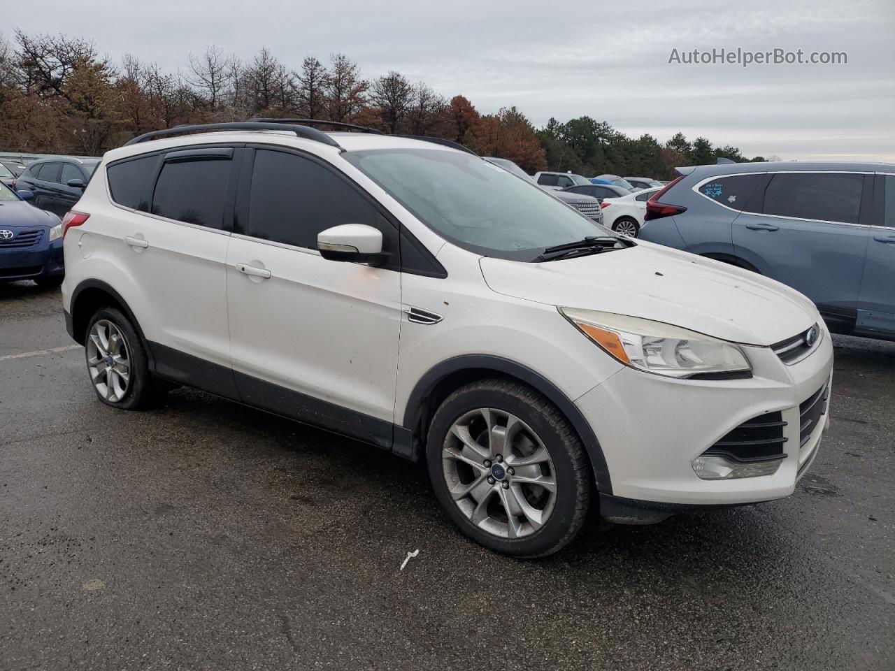 2013 Ford Escape Sel Белый vin: 1FMCU9H92DUC58247