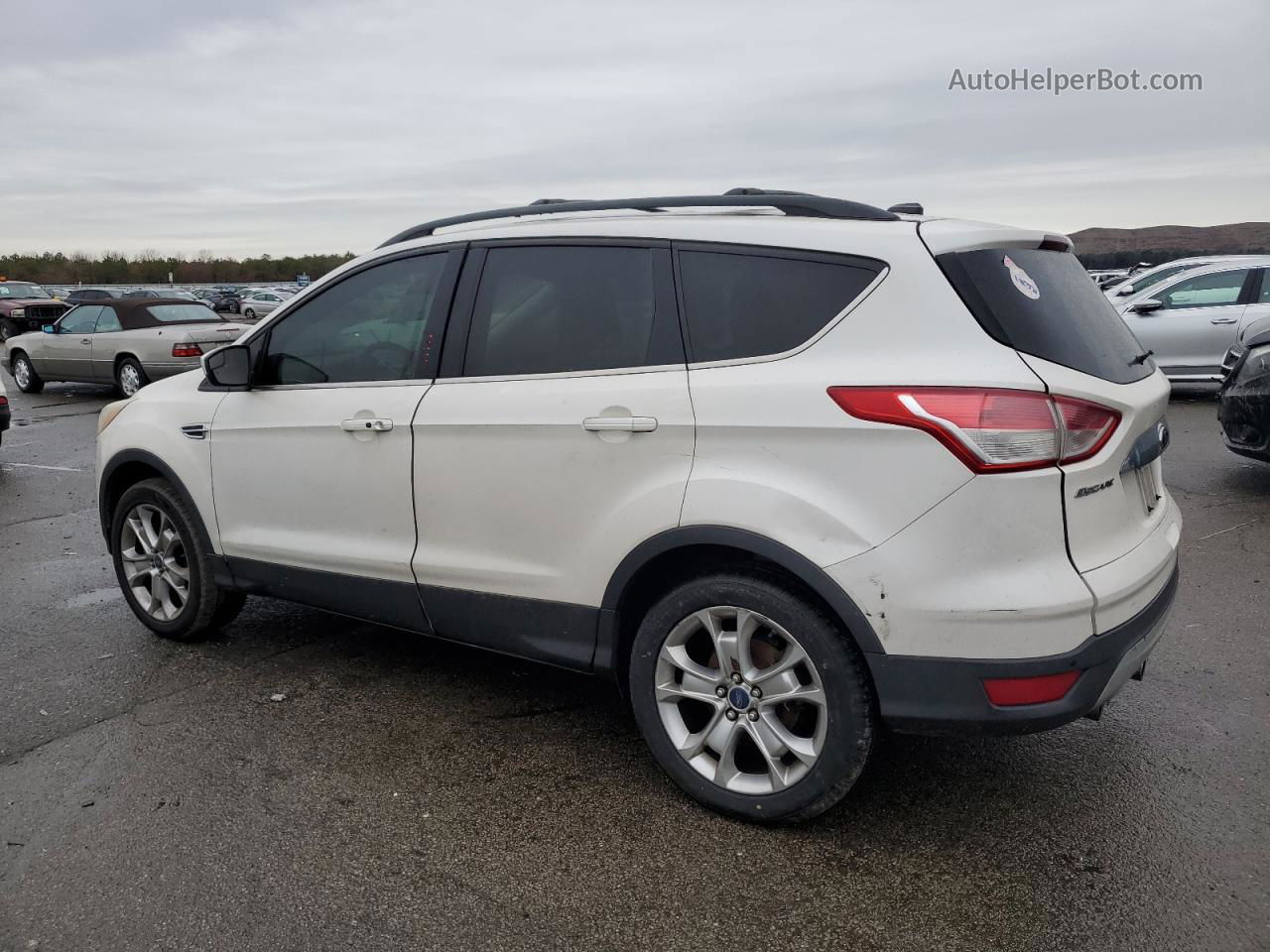 2013 Ford Escape Sel White vin: 1FMCU9H92DUC58247