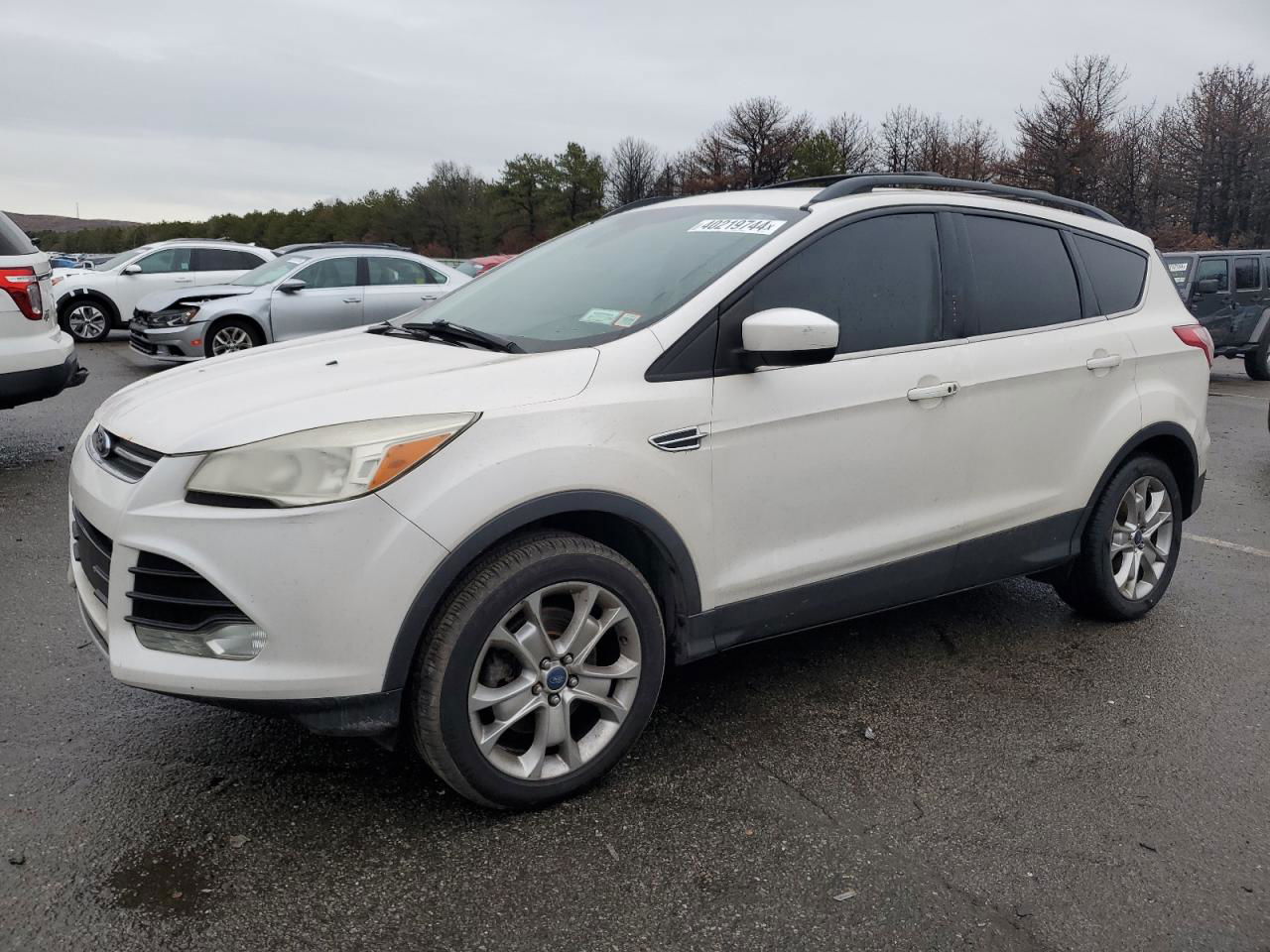 2013 Ford Escape Sel Белый vin: 1FMCU9H92DUC58247