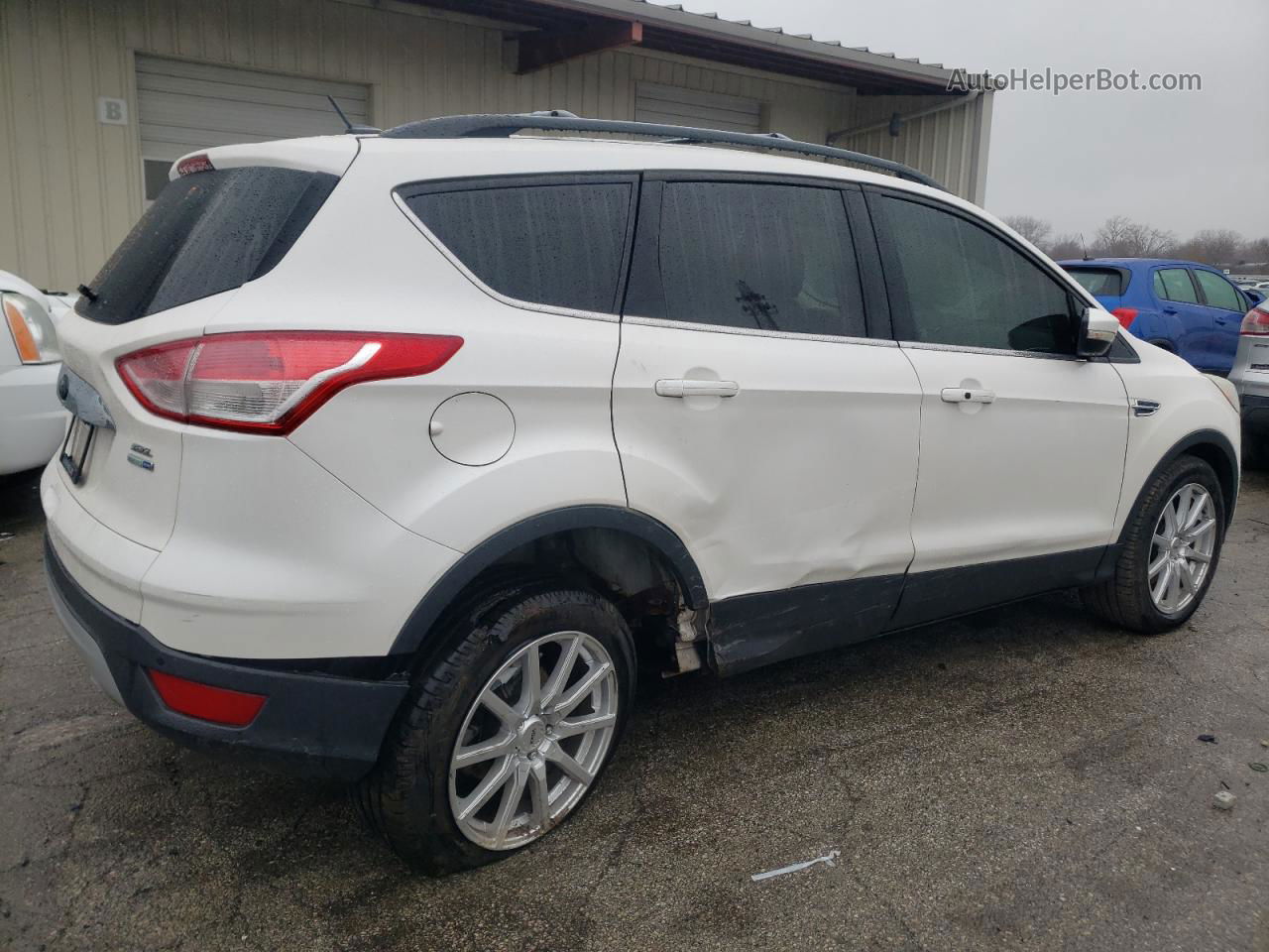 2013 Ford Escape Sel Белый vin: 1FMCU9H92DUD91669