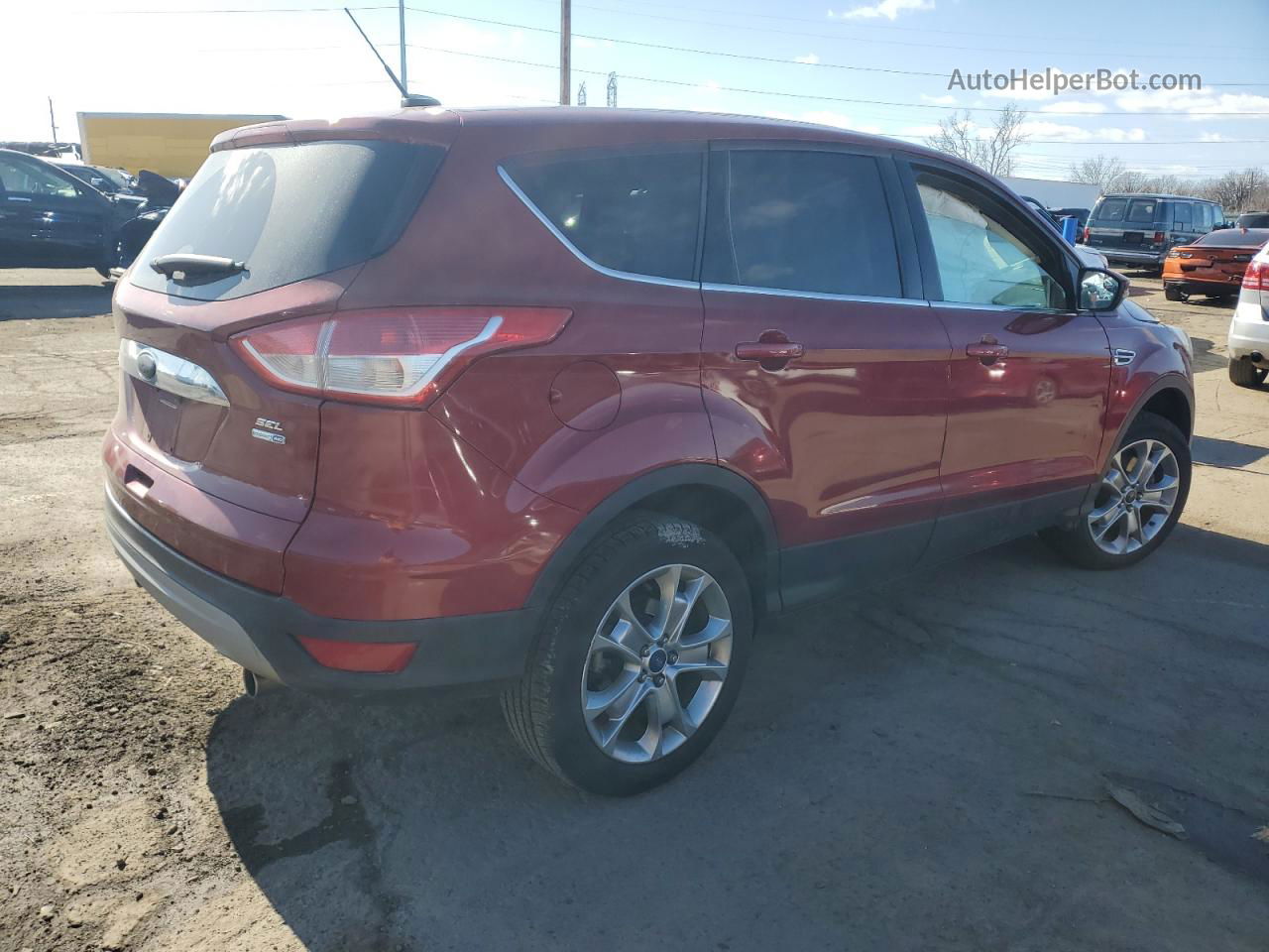 2013 Ford Escape Sel Красный vin: 1FMCU9H93DUC63599