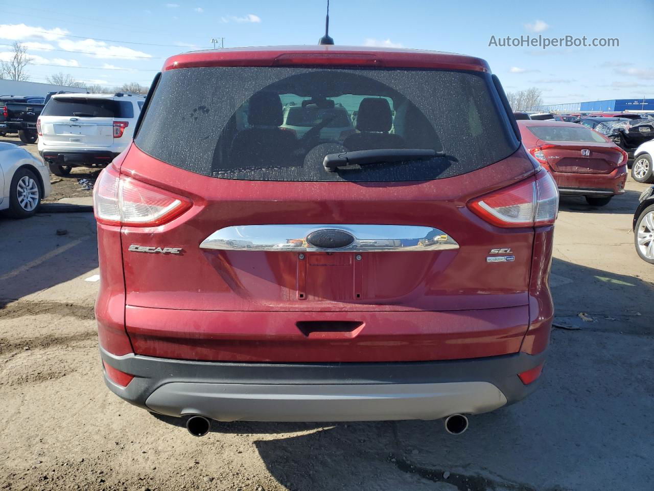 2013 Ford Escape Sel Red vin: 1FMCU9H93DUC63599