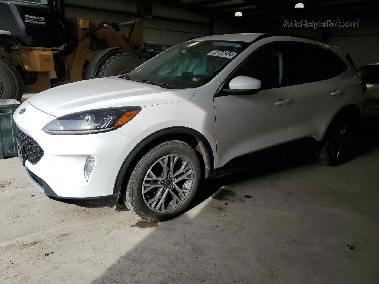 2021 Ford Escape Sel White vin: 1FMCU9H93MUA84754