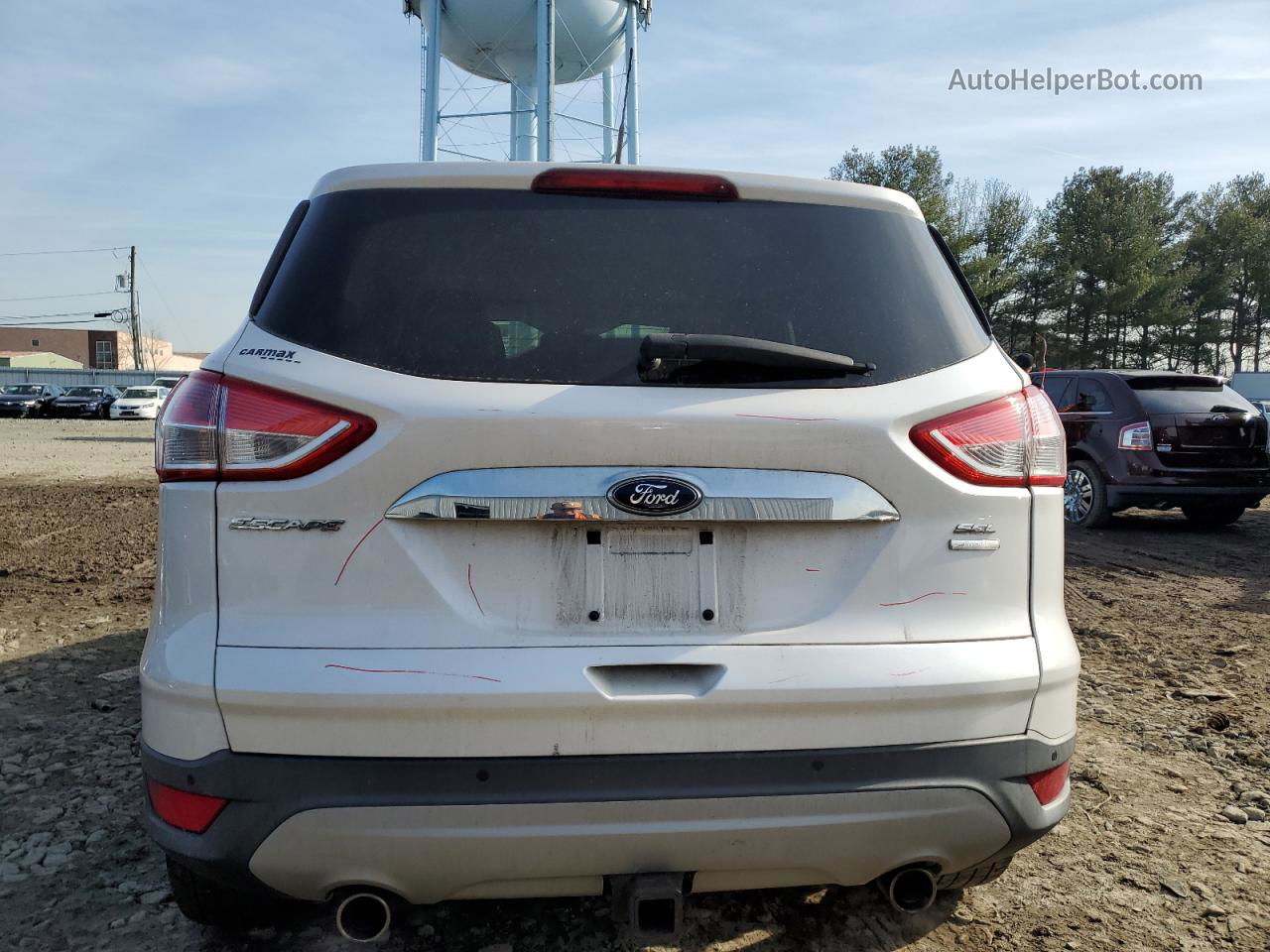 2013 Ford Escape Sel White vin: 1FMCU9H95DUA98686