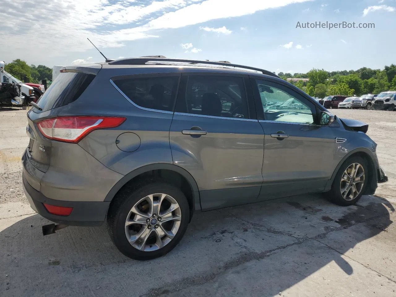 2013 Ford Escape Sel Gray vin: 1FMCU9H95DUC22231