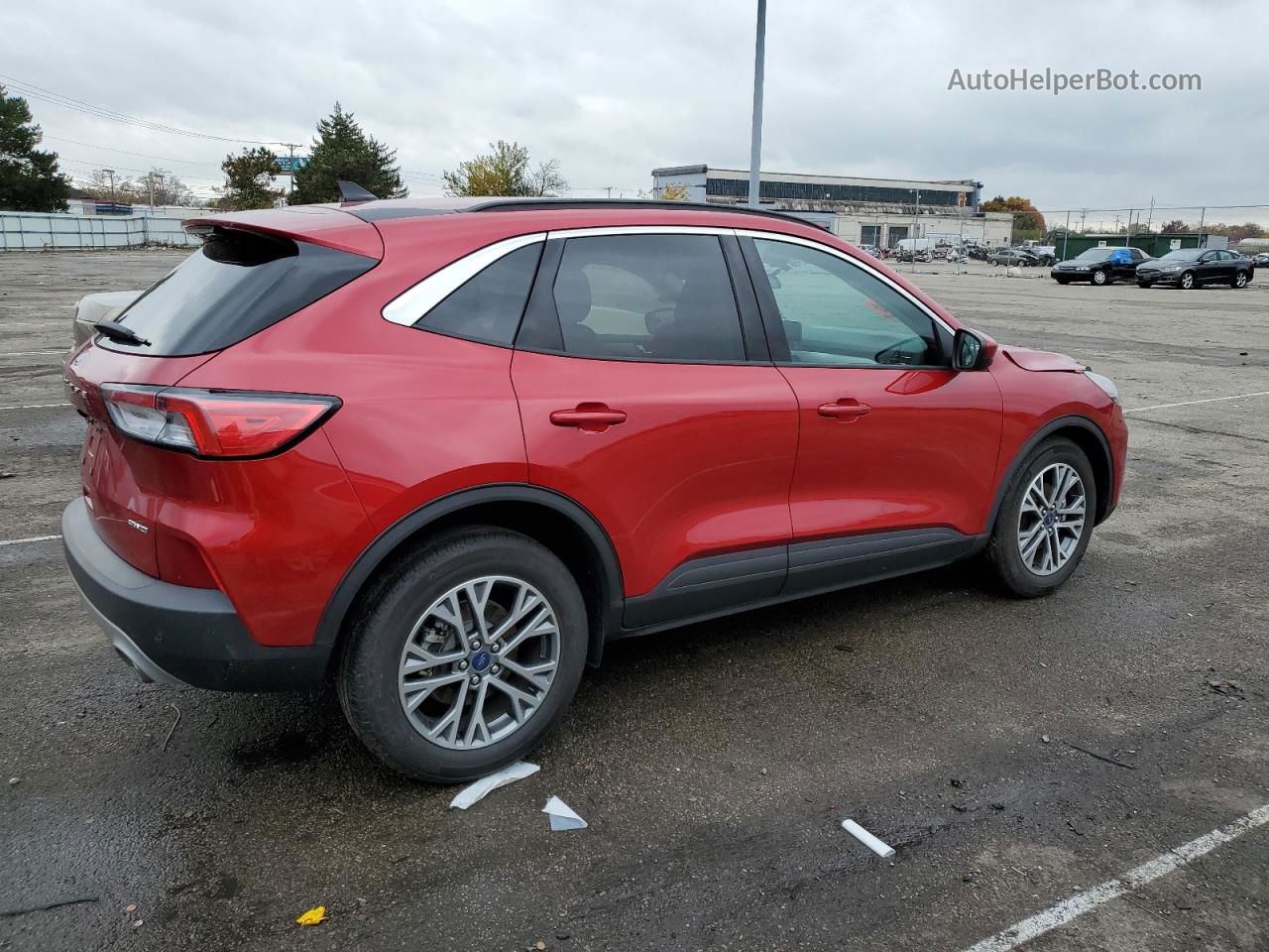 2021 Ford Escape Sel Red vin: 1FMCU9H95MUA35393