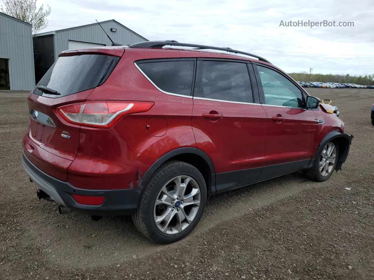 2013 Ford Escape Sel Red vin: 1FMCU9H96DUB72469