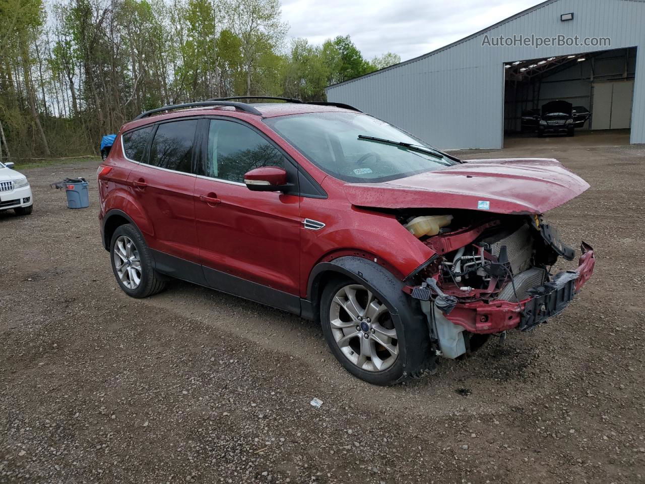 2013 Ford Escape Sel Red vin: 1FMCU9H96DUB72469