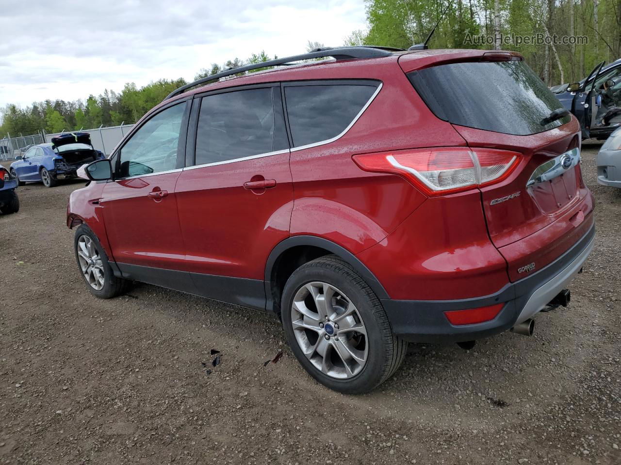 2013 Ford Escape Sel Red vin: 1FMCU9H96DUB72469