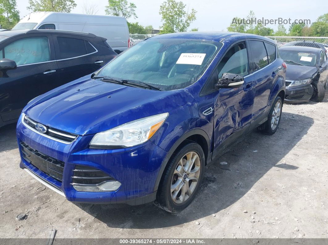 2013 Ford Escape Sel Blue vin: 1FMCU9H96DUD88760