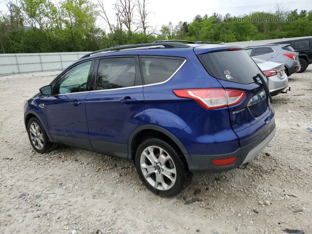 2013 Ford Escape Sel Blue vin: 1FMCU9H97DUD59316