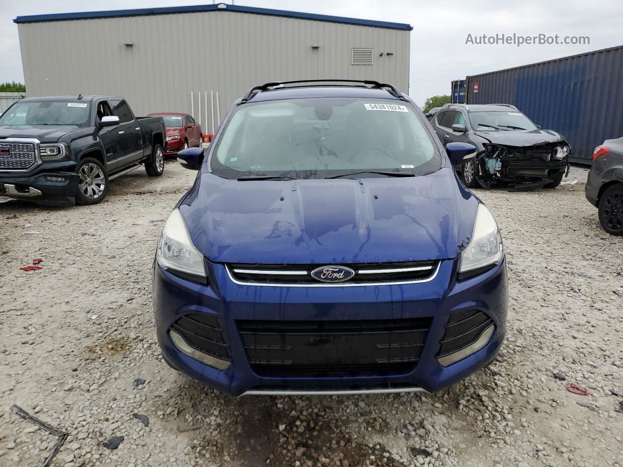 2013 Ford Escape Sel Blue vin: 1FMCU9H97DUD59316