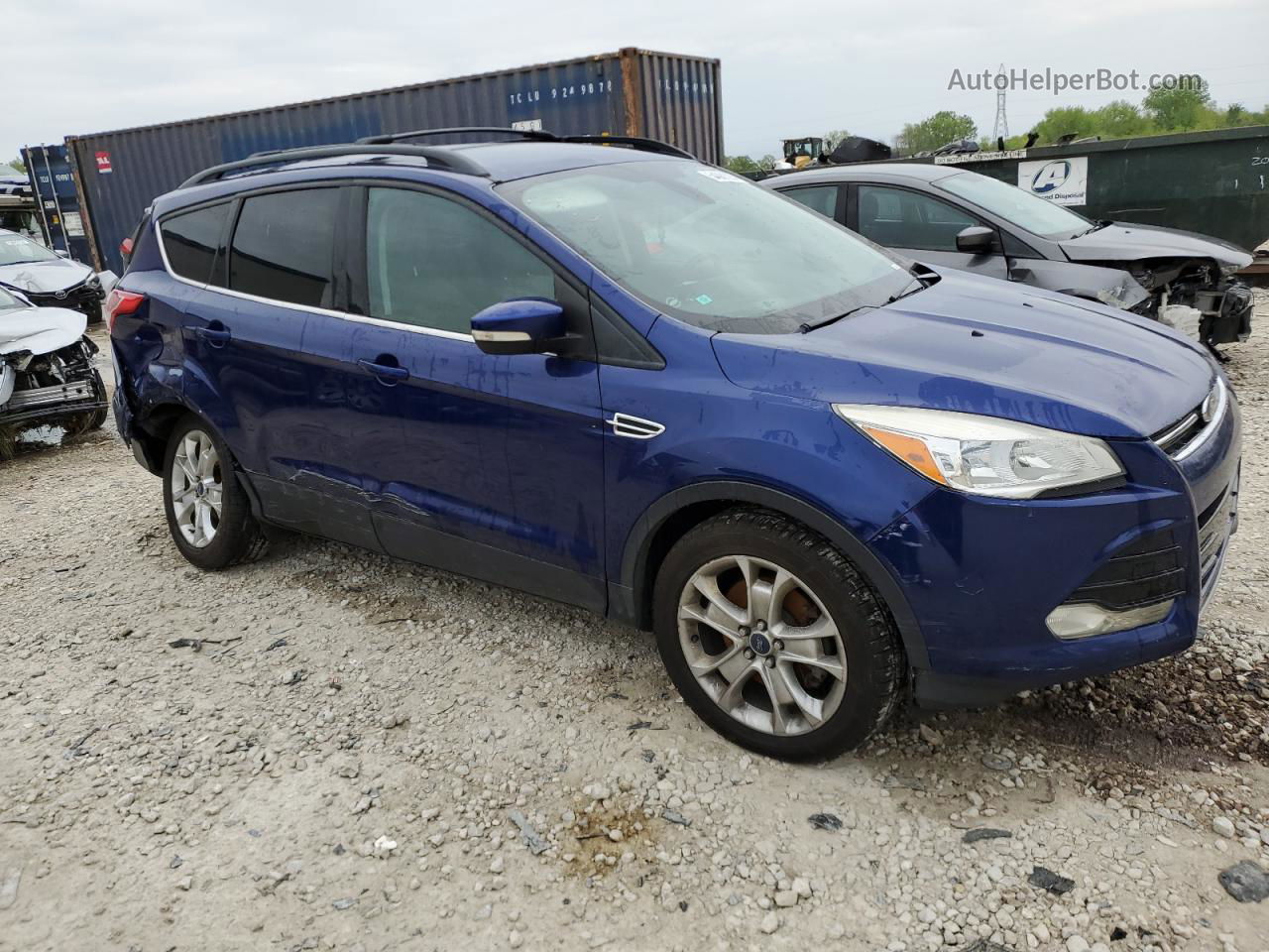 2013 Ford Escape Sel Blue vin: 1FMCU9H97DUD59316