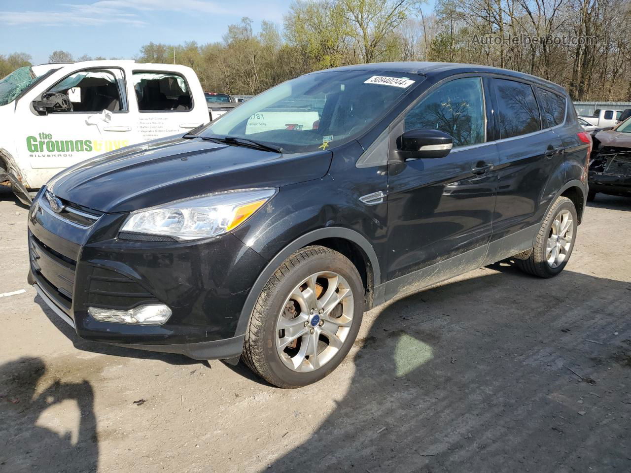 2013 Ford Escape Sel Черный vin: 1FMCU9H97DUD72941