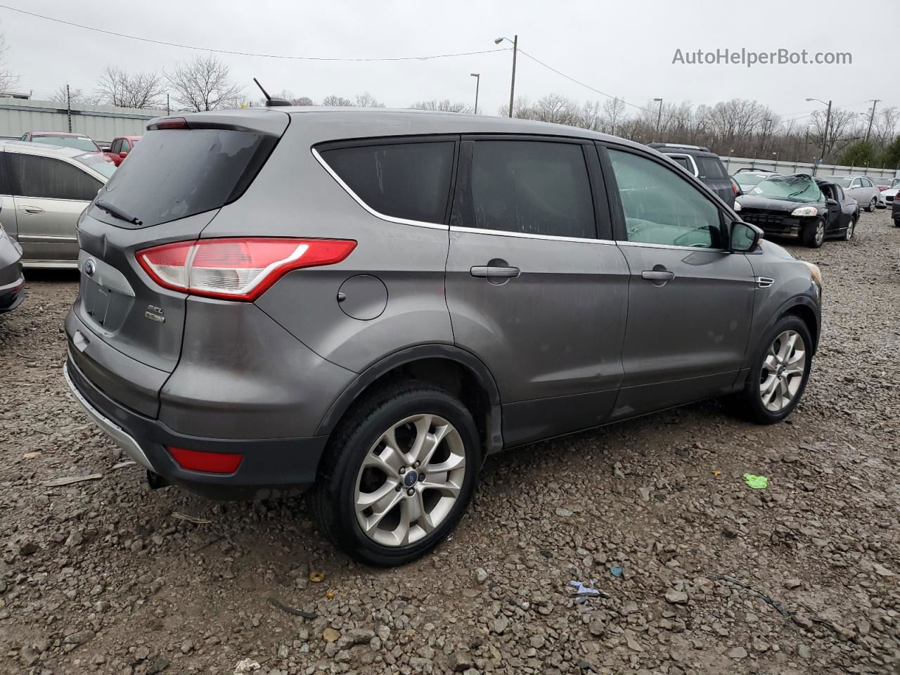 2013 Ford Escape Sel Gray vin: 1FMCU9H98DUA47375