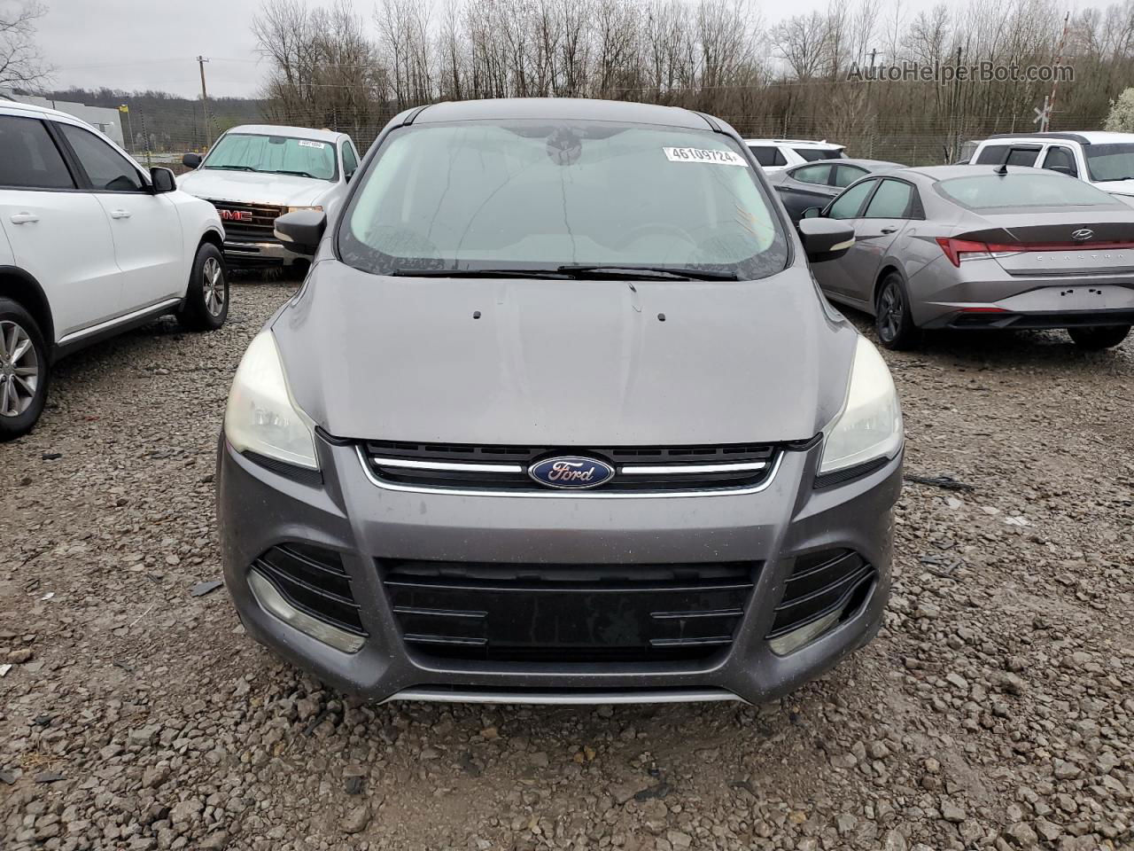 2013 Ford Escape Sel Gray vin: 1FMCU9H98DUA47375